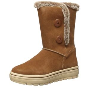 Skechers womens Street Cleats Double Button Boot ❤️ SZ 7